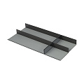 Duslar Duslar Лоток-вкладыш TITAN со стеклом для выдвижной корзины, ширина 200 мм, глубина 440 мм, антрацит/серый