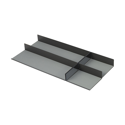 Duslar Duslar Лоток-вкладыш TITAN со стеклом для выдвижной корзины, ширина 200 мм, глубина 440 мм, антрацит/серый
