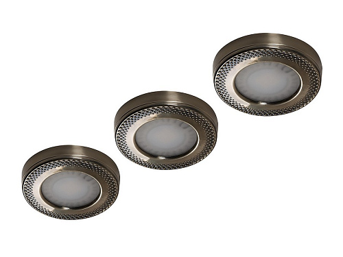 Forma e Funzione Forma e Funzione Комплект из трансформатора и 3-х накладных светодиодных светильника SUN ARTxT, 24V, теплый, серебро