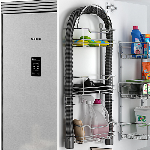 MENAGE CONFORT MENAGE CONFORT Система ESTA для шланга пылесоса с корзинами для аксессуаров, хром