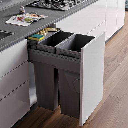 Duslar Duslar Система сортировки NIGHT 56 л, выдвижной фасад 450 мм, антрацит