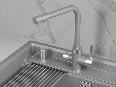 Granula GRANULA 5015, АЛЮМИНИУМ, СМЕСИТЕЛЬ КУХОННЫЙ