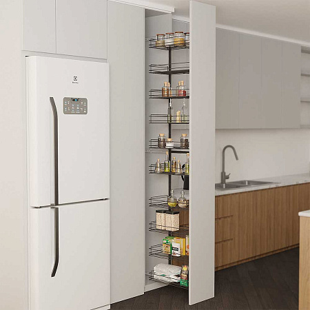 Duslar Duslar Система TALL WALL с 10 корзинами 229 мм, высота 2100 мм, выдвижной фасад от 300 мм, антрацит