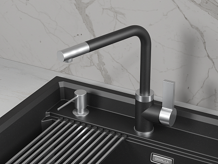 Granula GRANULA 5504, ШВАРЦ, СМЕСИТЕЛЬ КУХОННЫЙ