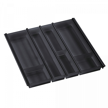 NinkaPlast NinkaPlast Лоток CUISIO PRO для столовых приборов, ширина фасада 600 мм, 495-520х473х55 мм, черный