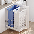 Duslar Duslar Система хранения белья RIMI 70 л, распашной фасад 450 мм, белый/синий