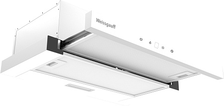 Weissgauff Weissgauff TEL 600 2M Touch White Glass