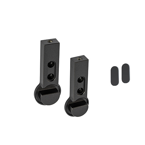 Duslar Duslar Комплект держателей с заглушками для круглой штанги RAIN, крепление к полке или к боковине, антрацит