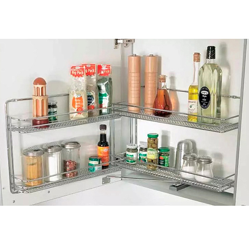 Vauth-Sagel Vauth-Sagel Выдвижная система TOP GATE PRO в верхний шкаф, ширина фасада 450 мм, высота рамы 500-700 мм, хром