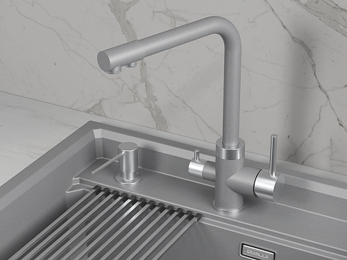 Granula GRANULA 5015, АЛЮМИНИУМ, СМЕСИТЕЛЬ КУХОННЫЙ