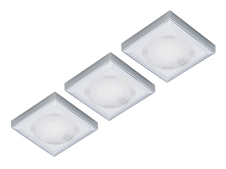 Forma e Funzione Forma e Funzione Комплект из трансф-ра и 3-х накладных светодиод. светильника SUN QUADROxT, 24V, дневной, алюминий