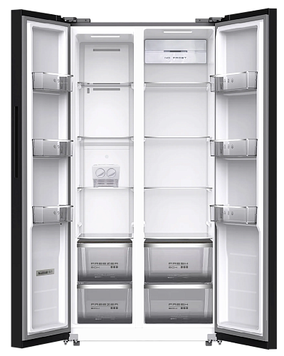 Meferi Meferi MFR83BLACK IX TOTAL NO FROST SIDE BY SIDE COMFORT