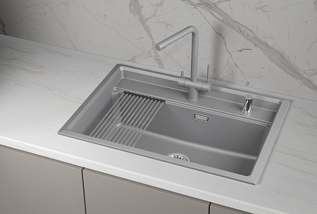 Granula GRANULA KS-7301i, АЛЮМИНИУМ, кухонная мойка, кварц
