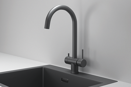 Granula KS-7104, ГРАФИТ МАТОВЫЙ, СМЕСИТЕЛЬ КУХОННЫЙ