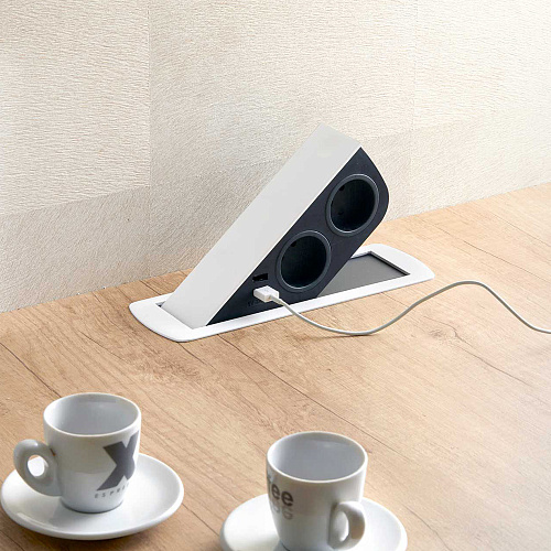 SFL SFL Розетка CIZO, врезная, белый