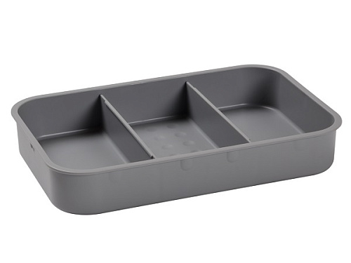 NinkaPlast NinkaPlast Крышка с тремя отделениями для мелочей для системы MOBIL, серый