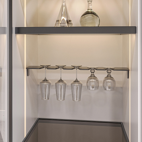 Duslar Duslar Держатель FONDO для бокалов, длина 567 мм, антрацит