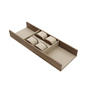 Duslar Duslar Органайзер FOUNDATION WOOD для часов и браслетов, орех/бежевый