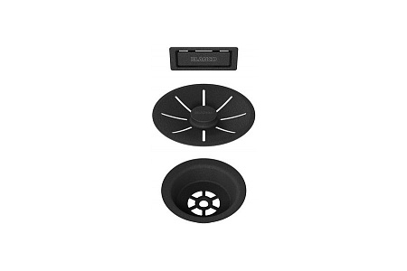 Blanсo Blanсo Отводная арматура InFino® с переливом черный матовый (одна чаша)