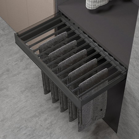 Duslar Duslar Выдвижная брючница MATRIX, ширина 664-668 мм, антрацит