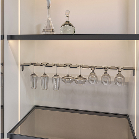 Duslar Duslar Держатель FONDO для бокалов, длина 867 мм, антрацит