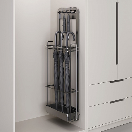 Duslar Duslar Выдвижная система SANDRA для хранения аксессуаров, ширина 140 мм, серый