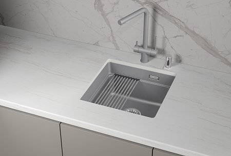Granula GRANULA KS-4501iU, АЛЮМИНИУМ, кухонная мойка, кварц