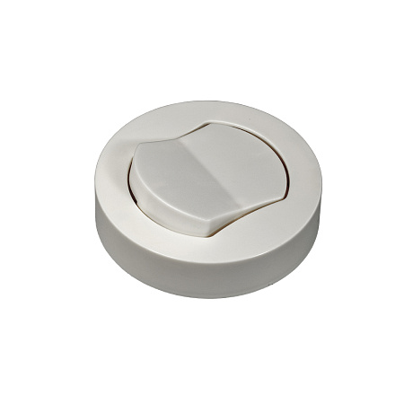 DLIGHT Механический выключатель DLIGHT, вход/выход - вилка/розетка, 1 клавиша, белый