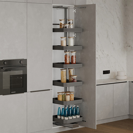 Duslar Duslar Система TITAN, распашной фасад 600 мм, высота 2020-2320 мм, антрацит