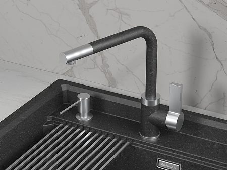 Granula GRANULA 5504, ЧЕРНЫЙ, СМЕСИТЕЛЬ КУХОННЫЙ