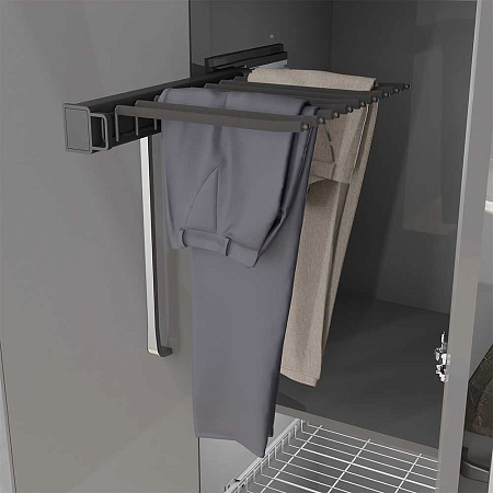 Duslar Duslar Выдвижная брючница SALLY, ширина 360 мм, левая, антрацит