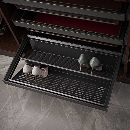 Duslar Duslar Выдвижная обувница PLANE ULTRA, ширина 464-468 мм, антрацит