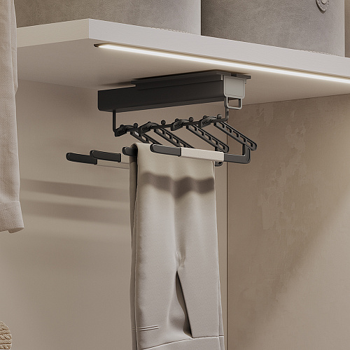 Duslar Duslar Вешалка RAMINA для брюк и юбок, длина 320 мм, антрацит/бежевый