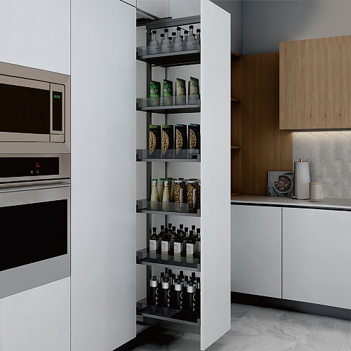 Duslar Duslar Система MATRIX, выдвижной фасад 250 мм, высота 1959-2359 мм, антрацит