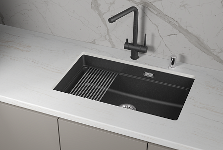 Granula GRANULA KS-7303iU, ЧЁРНЫЙ  кухонная мойка, кварц