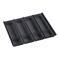NinkaPlast NinkaPlast Лоток CUISIO PRO для столовых приборов, ширина фасада 700 мм, 610-635х473х55 мм, черный