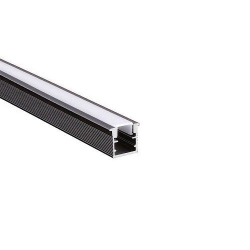 Duslar Duslar Комплект из алюминиевого профиля и рассеивателя DLIGHT RUT, врезной, длина 3000 мм, антрацит/белый