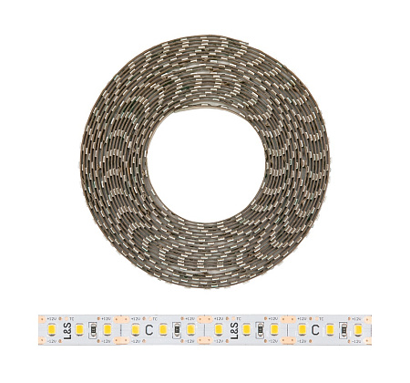 L&S Italy L&S Italy Светодиодная лента MECCANO, ширина 10мм, длина 5000мм, 108 led/м, 12 V, 11.8 W/м, теплый (3000K)