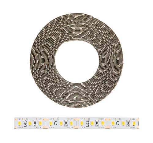 L&amp;S Italy L&amp;S Italy Светодиодная лента MECCANO, ширина 10мм, длина 5000мм, 108 led/м, 12 V, 11.8 W/м, теплый (3000K)
