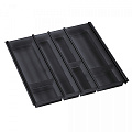 NinkaPlast NinkaPlast Лоток CUISIO PRO для столовых приборов, ширина фасада 600 мм, 495-520х473х55 мм, черный