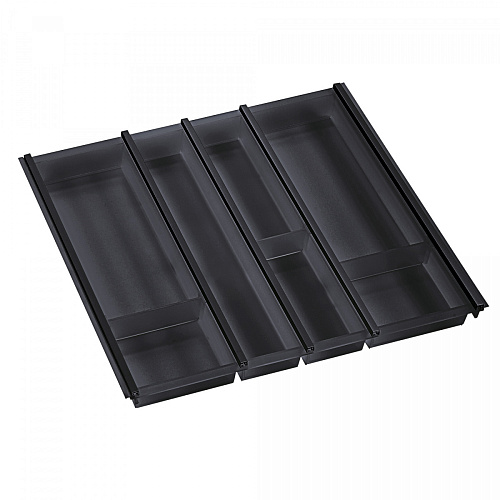 NinkaPlast NinkaPlast Лоток CUISIO PRO для столовых приборов, ширина фасада 600 мм, 495-520х473х55 мм, черный