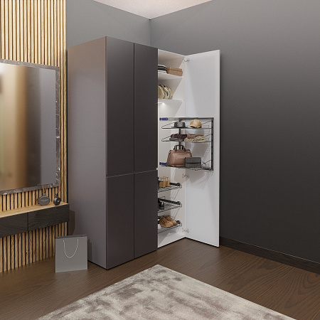 Duslar Duslar Система STIVA, распашной фасад, ширина 355 мм, антрацит