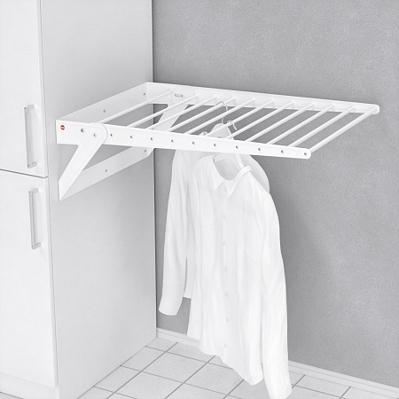 Hailo Hailo Складная сушилка для белья RENE, крепление к стене или боковине шкафа, белый