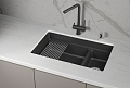 Granula GRANULA KS-7304iU, ЧЁРНЫЙ  кухонная мойка, кварц
