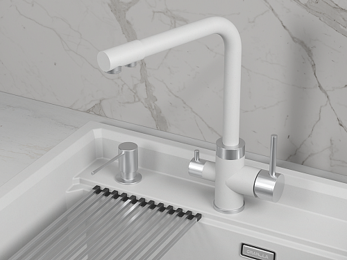 Granula GRANULA 5015, АРКТИК (БЕЛЫЙ), СМЕСИТЕЛЬ КУХОННЫЙ