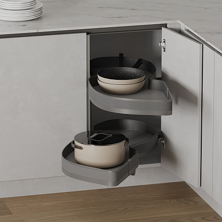 Duslar Duslar Карусель TITAN, распашной фасад 450 мм, левая, антрацит