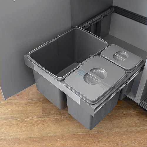 Ekotech Ekotech Система сортировки FREE JAZZ 56 л, распашной фасад 600 мм, антрацит