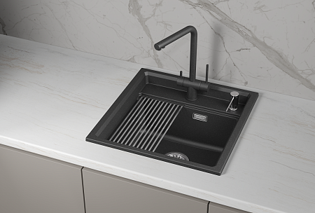 Granula GRANULA KS-5002i, ЧЁРНЫЙ  кухонная мойка, кварц
