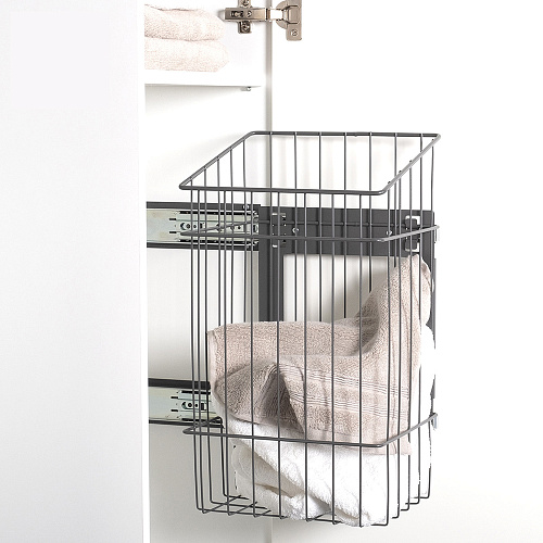 LjM LjM Корзина KEMI для хранения белья 21 л, распашной фасад от 300 мм, антрацит