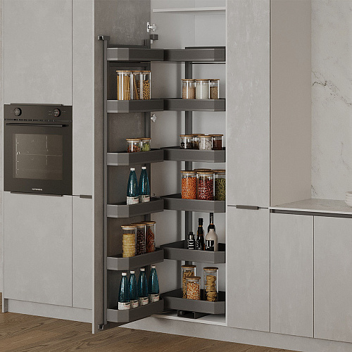 Duslar Duslar Система TITAN, распашной фасад 600 мм, высота 1709 мм, антрацит